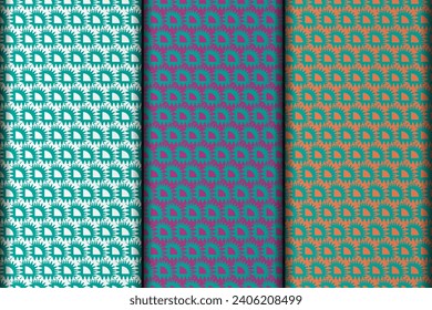 Seamless floral geometric pattern design. vector eps pattern design.