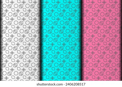 Seamless floral geometric pattern design. vector eps pattern design.