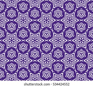 seamless floral geometric pattern. For invitation, design wallpaper. Vector illustration. Silver, purple color
