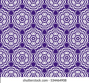 seamless floral geometric pattern. For invitation, design wallpaper. Vector illustration. Silver, purple color