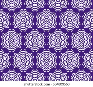 seamless floral geometric pattern. For invitation, design wallpaper. Vector illustration. Silver, purple color