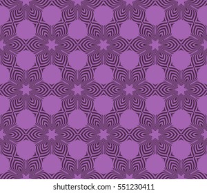 seamless floral geometric pattern. For invitation, design wallpaper. Vector illustration. purple color