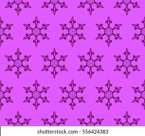 seamless floral geometric pattern. For invitation, design wallpaper. Vector illustration. purple color