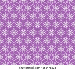 seamless floral geometric pattern. For invitation, design wallpaper. Vector illustration. Silver, purple color
