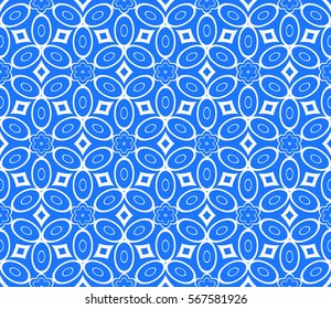 seamless floral geometric pattern. For invitation, design wallpaper, decor, fabric. Vector illustration.