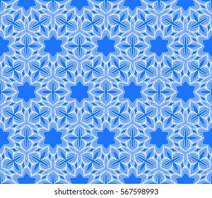 seamless floral geometric pattern. For invitation, design wallpaper, decor, fabric. Vector illustration.