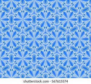 seamless floral geometric pattern. For invitation, design wallpaper, decor, fabric. Vector illustration.