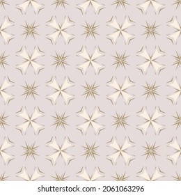 Patrón geométrico floral sin foco. Ilustración abstracta de lujo con líneas doradas, flores, hojas. Textura de fondo moderna del vector. Hermoso diseño utilizado para papel de pared, textil, ropa, papel