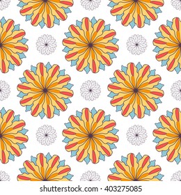 Seamless floral geometric pattern, Ornament in the East Asian style to tile, design, paper, and books