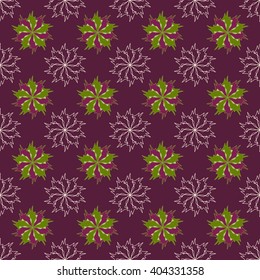 Seamless floral geometric pattern, Ornament in the East Asian style to tile, design, paper, and books.