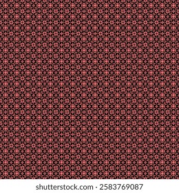 Seamless Floral Geometric Pattern in Soft Pink Tones