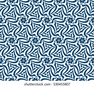 seamless floral geometric pattern. Texture for holiday cards, Valentines day, wedding invitations, design wallpaper. Vector illustration. blue color seamless floral geometric pattern. Texture for holiday cards, Valentines day, wedding invitations, design wallpaper. Vector illustration. blue color