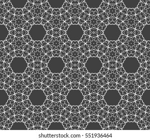 seamless floral geometric pattern. Texture for holiday cards, Valentines day, wedding invitations, design wallpaper. Vector illustration.