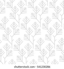 Seamless floral geometric pattern. Vector pine pattern. 
