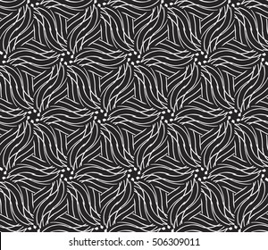 seamless floral geometric patterns. black and white color. Texture for holiday cards, Valentines day, wedding invitations, design wallpaper, pattern fills, web page, banner, flyer. Vector illustration