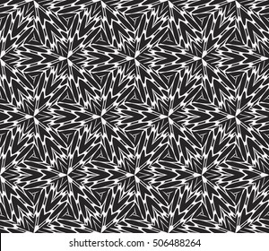 seamless floral geometric patterns. black and white color. Texture for holiday cards, Valentines day, wedding invitations, design wallpaper, pattern fills, web page, banner, flyer. Vector illustration