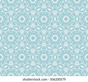 seamless floral geometric patterns. blue color. Texture for holiday cards, Valentines day, wedding invitations, design wallpaper, pattern fills, web page, banner, flyer. Vector illustration.
