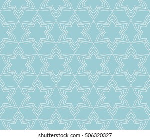 seamless floral geometric patterns. blue color. Texture for holiday cards, Valentines day, wedding invitations, design wallpaper, pattern fills, web page, banner, flyer. Vector illustration.