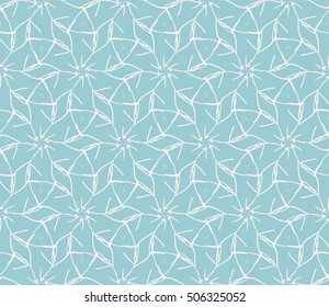 seamless floral geometric patterns. blue color. Texture for holiday cards, Valentines day, wedding invitations, design wallpaper, pattern fills, web page, banner, flyer. Vector illustration.