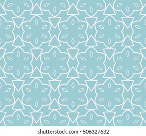 seamless floral geometric patterns. blue color. Texture for holiday cards, Valentines day, wedding invitations, design wallpaper, pattern fills, web page, banner, flyer. Vector illustration.