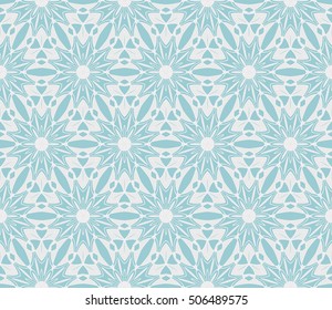 seamless floral geometric patterns. blue color. Texture for holiday cards, Valentines day, wedding invitations, design wallpaper, pattern fills, web page, banner, flyer. Vector illustration.