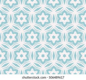 seamless floral geometric patterns. blue color. Texture for holiday cards, Valentines day, wedding invitations, design wallpaper, pattern fills, web page, banner, flyer. Vector illustration.