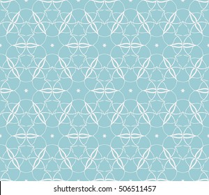 seamless floral geometric patterns. blue color. Texture for holiday cards, Valentines day, wedding invitations, design wallpaper, pattern fills, web page, banner, flyer. Vector illustration.