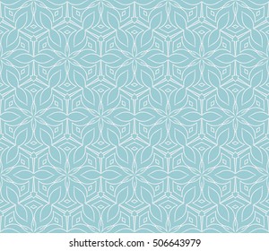 seamless floral geometric patterns. blue color. Texture for holiday cards, Valentines day, wedding invitations, design wallpaper, pattern fills, web page, banner, flyer. Vector illustration.