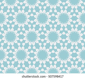 seamless floral geometric patterns. blue color. Texture for holiday cards, Valentines day, wedding invitations, design wallpaper, pattern fills, web page, banner, flyer. Vector illustration.