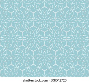 seamless floral geometric patterns. blue color. Texture for holiday cards, Valentines day, wedding invitations, design wallpaper, pattern fills, web page, banner, flyer. Vector illustration.