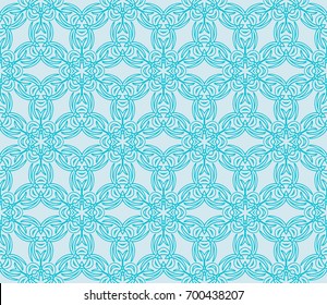 seamless floral geometric patterns. blue color. for holiday cards, design wallpaper, pattern fills, web page, banner, flyer. Vector illustration.