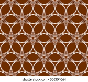 seamless floral geometric patterns. brown color. Texture for holiday cards, Valentines day, wedding invitations, design wallpaper, pattern fills, web page, banner, flyer. Vector illustration.