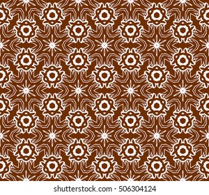 seamless floral geometric patterns. brown color. Texture for holiday cards, Valentines day, wedding invitations, design wallpaper, pattern fills, web page, banner, flyer. Vector illustration.