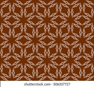 seamless floral geometric patterns. brown color. Texture for holiday cards, Valentines day, wedding invitations, design wallpaper, pattern fills, web page, banner, flyer. Vector illustration.