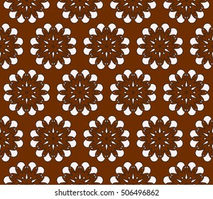 seamless floral geometric patterns. brown color. Texture for holiday cards, Valentines day, wedding invitations, design wallpaper, pattern fills, web page, banner, flyer. Vector illustration.