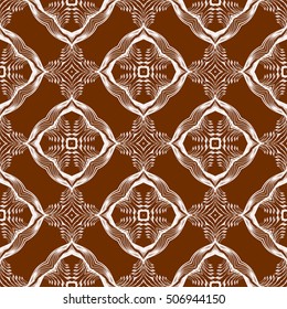 seamless floral geometric patterns. brown color. Texture for holiday cards, Valentines day, wedding invitations, design wallpaper, pattern fills, web page, banner, flyer. Vector illustration.