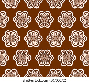 seamless floral geometric patterns. brown color. Texture for holiday cards, Valentines day, wedding invitations, design wallpaper, pattern fills, web page, banner, flyer. Vector illustration.
