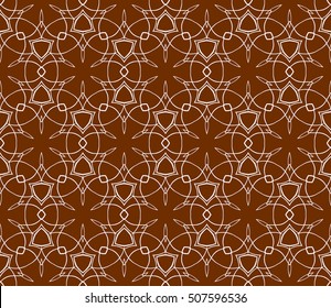 seamless floral geometric patterns. brown color. Texture for holiday cards, Valentines day, wedding invitations, design wallpaper, pattern fills, web page, banner, flyer. Vector illustration.