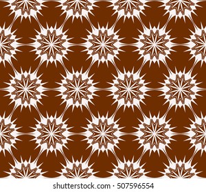 seamless floral geometric patterns. brown color. Texture for holiday cards, Valentines day, wedding invitations, design wallpaper, pattern fills, web page, banner, flyer. Vector illustration.