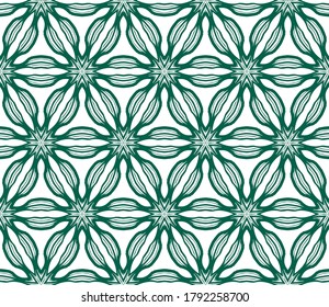 patrones geométricos florales sin fisuras. color de oliva. Textura para tarjetas de vacaciones, Día de San Valentín, invitaciones a bodas, fondo de pantalla de diseño, rellenos de patrones, página web, banner, volante. Ilustración vectorial.