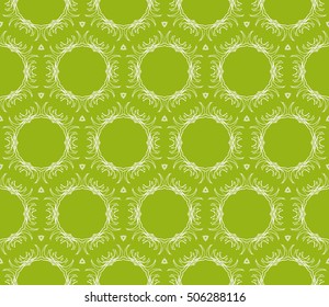 seamless floral geometric patterns. olive color. Texture for holiday cards, Valentines day, wedding invitations, design wallpaper, pattern fills, web page, banner, flyer. Vector illustration.