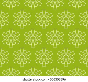seamless floral geometric patterns. olive color. Texture for holiday cards, Valentines day, wedding invitations, design wallpaper, pattern fills, web page, banner, flyer. Vector illustration.