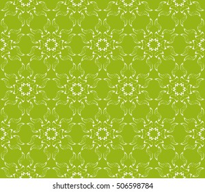 seamless floral geometric patterns. olive color. Texture for holiday cards, Valentines day, wedding invitations, design wallpaper, pattern fills, web page, banner, flyer. Vector illustration.