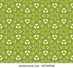 seamless floral geometric patterns. olive color. Texture for holiday cards, Valentines day, wedding invitations, design wallpaper, pattern fills, web page, banner, flyer. Vector illustration.