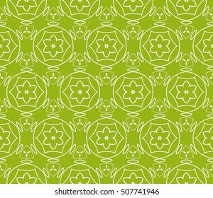 seamless floral geometric patterns. olive color. Texture for holiday cards, Valentines day, wedding invitations, design wallpaper, pattern fills, web page, banner, flyer. Vector illustration.