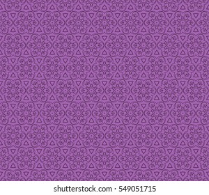 seamless floral geometric patterns. purple color. Texture for holiday cards, Valentines day, wedding invitations, design wallpaper, pattern fills, web page, banner, flyer. Vector illustration.