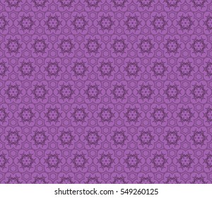 seamless floral geometric patterns. purple color. Texture for holiday cards, Valentines day, wedding invitations, design wallpaper, pattern fills, web page, banner, flyer. Vector illustration.