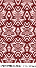 seamless floral geometric patterns. red color. Texture for holiday cards, Valentines day, wedding invitations, design wallpaper, web page, banner, flyer. Vector illustration