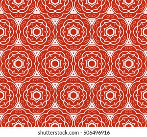seamless floral geometric patterns. Rose color. Texture for holiday cards, Valentines day, wedding invitations, design wallpaper, pattern fills, web page, banner, flyer. Vector illustration.