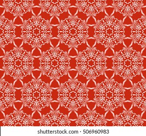 seamless floral geometric patterns. Rose color. Texture for holiday cards, Valentines day, wedding invitations, design wallpaper, pattern fills, web page, banner, flyer. Vector illustration.